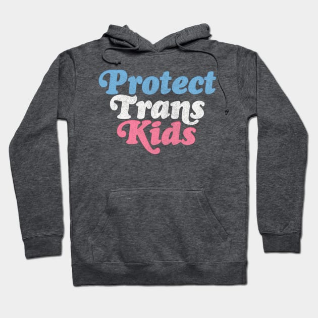 Protect Trans Kids Flag Hoodie by DankFutura